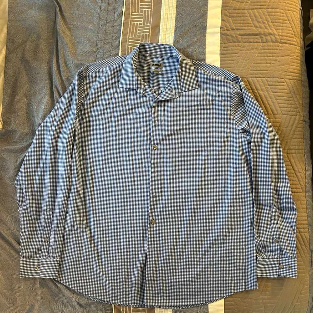 6 PACK Kenneth Cole Unlisted Striped / Checkered Button Up Various Colors